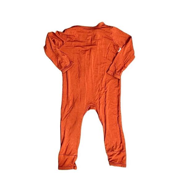 Kyte Baby Bamboo Rust Orange Longall LS Romper Fall Spice 12-18 months Autumn - Picture 5 of 8